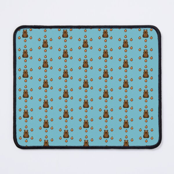 Item preview, Capybara Chile Face with six orange Chill Capy & The Holy Oranges pixel art Sticker designed and sold by PAVA PHU .