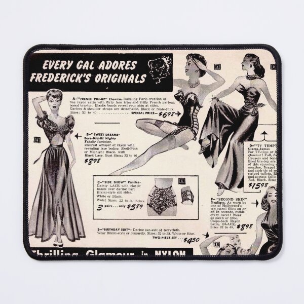 Item preview, Vintage Lingerie Fashion Ad (1949) - Mid Century Retro Propaganda Design designed and sold by Weird Visions.
