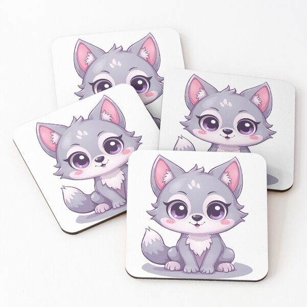 Item preview, Cute Wolf Cub – Cozy Fantasy Animal Character designed and sold by santi-ia.