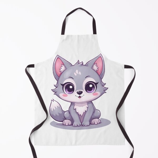 Item preview, Cute Wolf Cub – Cozy Fantasy Animal Character designed and sold by santi-ia.