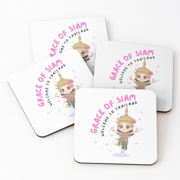 Item preview, Grace of Siam – Cute Thai Traditional Dancer Chibi Illustration designed and sold by Beeform.