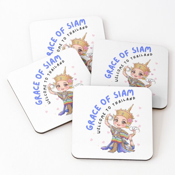 Item preview, Grace of Siam – Cute Thai Traditional Dancer Chibi Illustration designed and sold by Beeform.