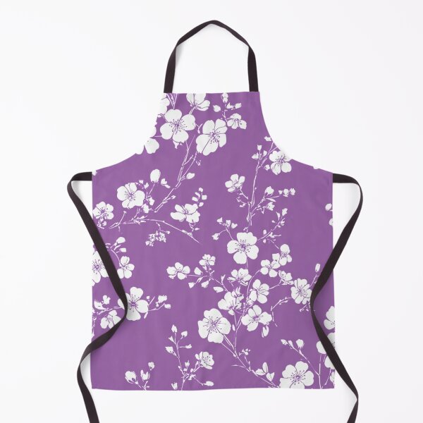 Item preview, Lavender White Cherry Blossom Stencil Pattern designed and sold by GrinGalore.