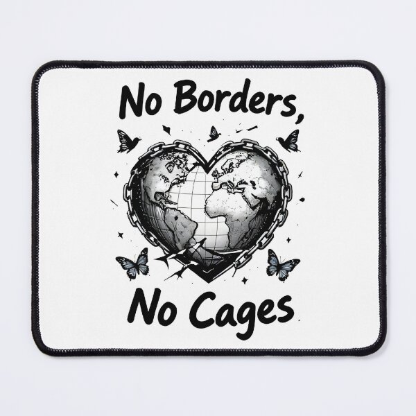 Item preview, No Borders, No Cages designed and sold by Uglyandcute.