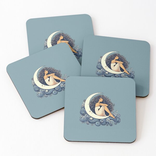 Item preview, Woman sitting on the moon designed and sold by JustinCN2607.