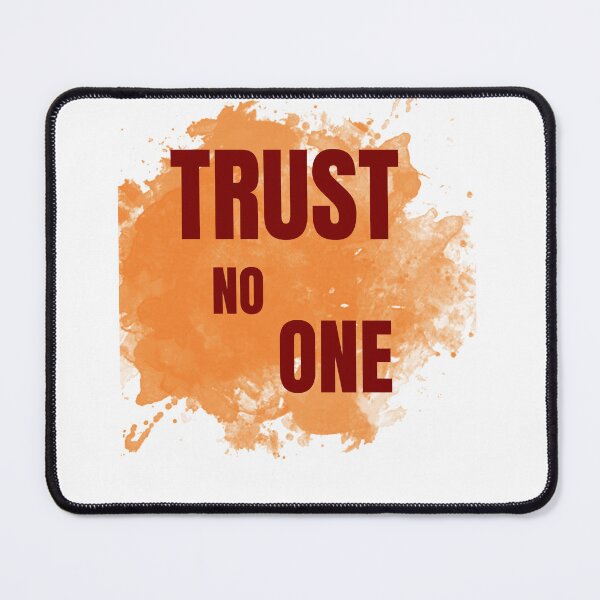 Artikelvorschau, Vertraue niemandem – Orange Splash Design entworfen und verkauft von LittleLoopArt.