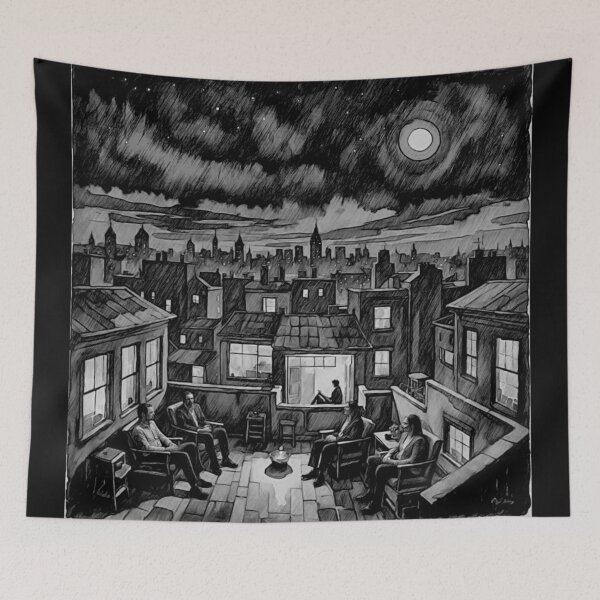 Item preview, Urban Serenity Through the Window black and white#4 designed and sold by Helios Be. Lavsh.