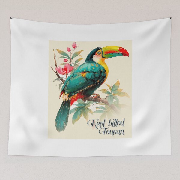 Item preview, Tropical Majesty: Keel-Billed Toucan in Bloom designed and sold by ForeverPrintsOK.