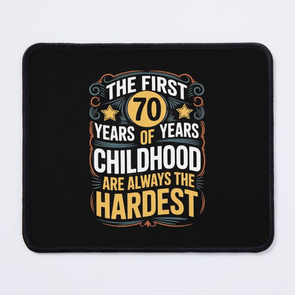 Item preview, The First 70 Years Old 70th Of Childhood Birthday designed and sold by DigitaldeligArt.