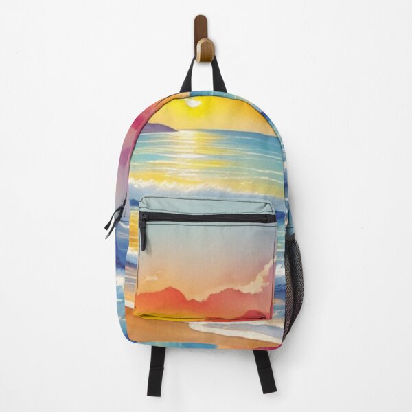 Item preview, Golden Horizon Beach Sunset designed and sold by MoxisWatercolor.