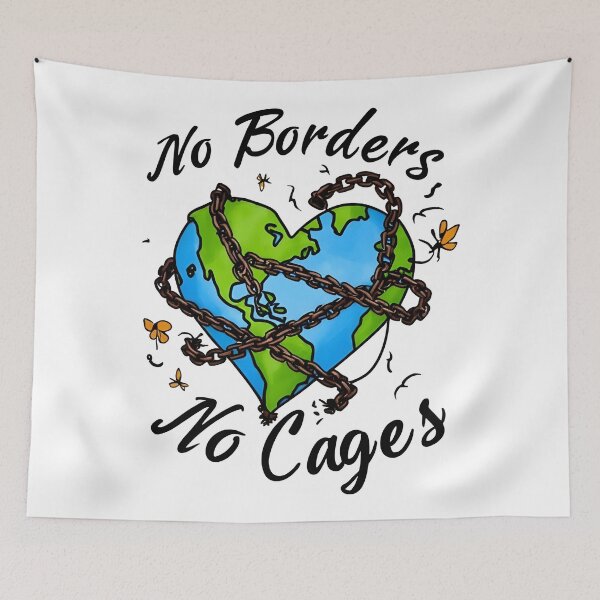 Item preview, No Borders, No Cages designed and sold by Uglyandcute.