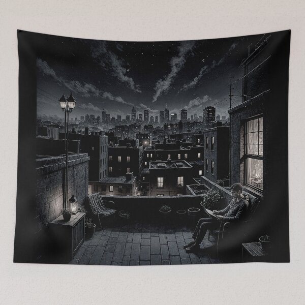 Item preview, Urban Serenity Through the Window black and white#5 designed and sold by Helios Be. Lavsh.