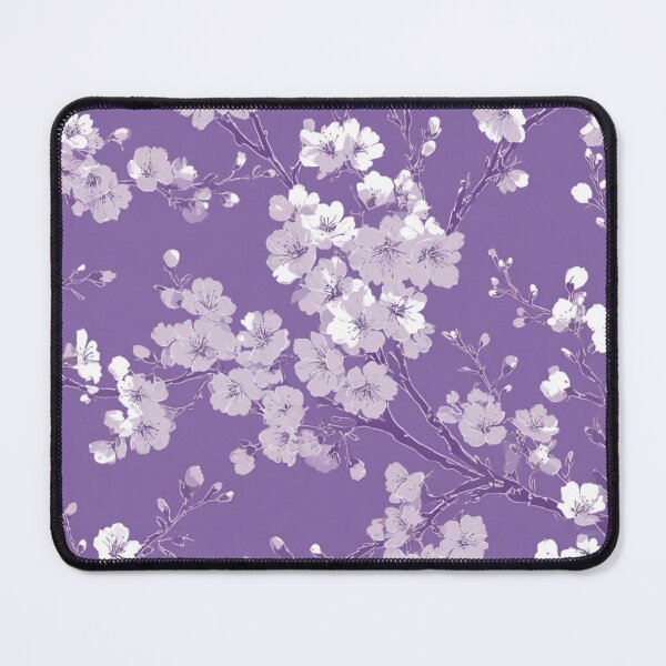 Item preview, Lavender White Cherry Blossom Translucent Pattern designed and sold by GrinGalore.