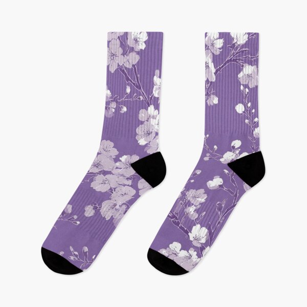 Item preview, Lavender White Cherry Blossom Translucent Pattern designed and sold by GrinGalore.