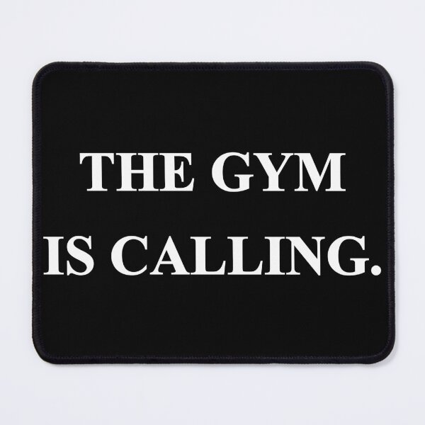 Item preview, The Gym Is Calling Minimalist Workout Quote designed and sold by Mikidesign1988.