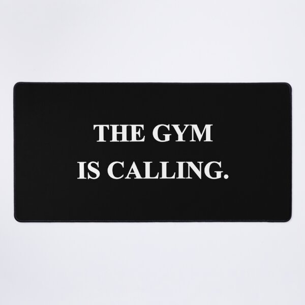 Item preview, The Gym Is Calling Minimalist Workout Quote designed and sold by Mikidesign1988.
