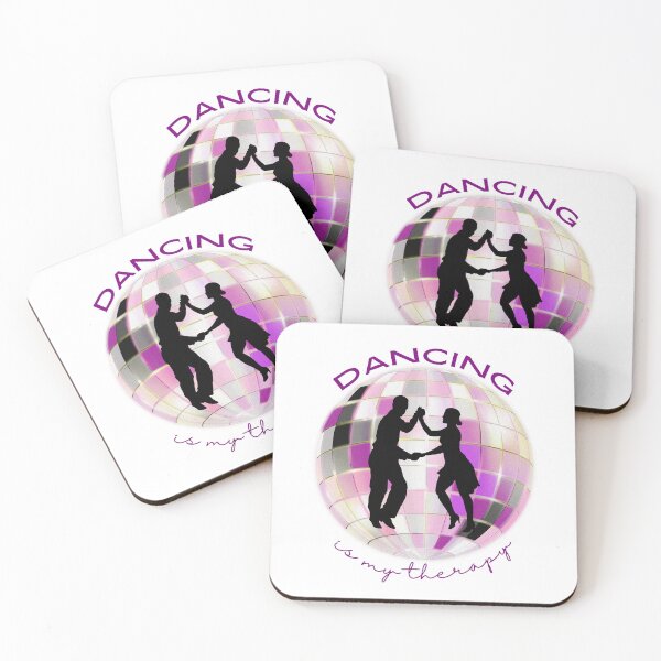 Item preview, Retro Dancing Couple Silhouette with Disco Ball designed and sold by S-and-W-4ever.