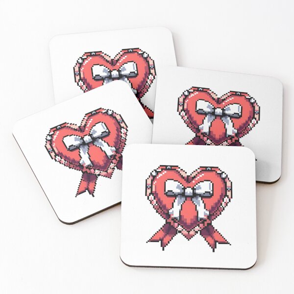 Item preview, 2D Pixel Heart Icon Valentine Day Flat Sprite Love Symbol designed and sold by BankMano.