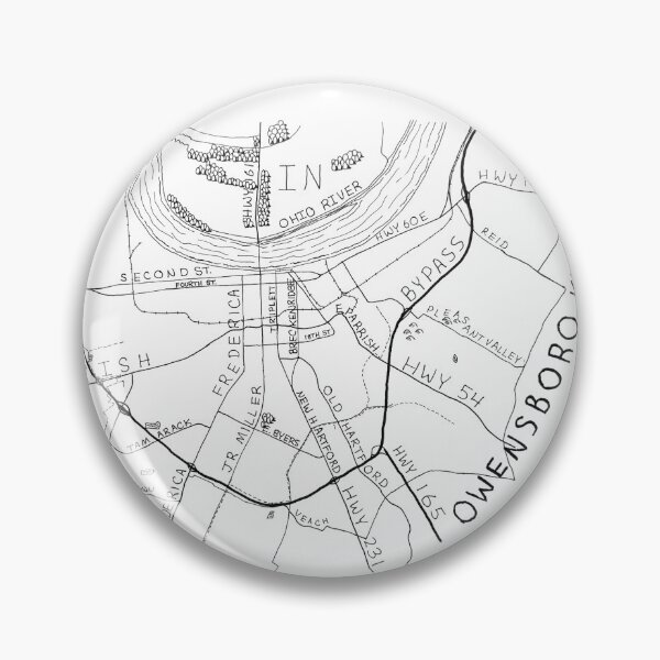 Item preview, Hand-Drawn Fantasy Map of Owensboro Kentucky designed and sold by Drawings by Daylight.