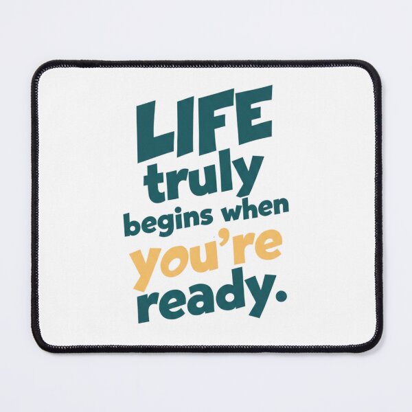 Item preview, Life begins when you’re ready designed and sold by LittleLoopArt.