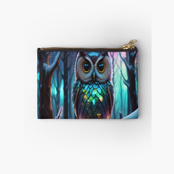 Item preview, Iridescent Winter Owl – Mystical Forest Glow designed and sold by designer02store.