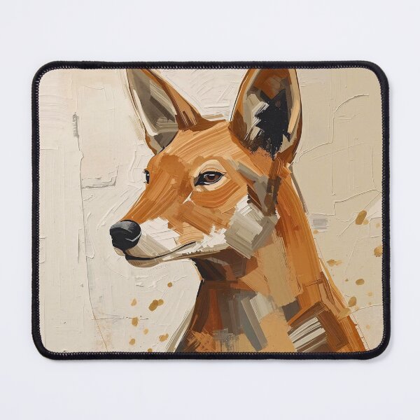 Item preview, Golden Jackal: Modern Minimalist Impasto Wildlife Portrait designed and sold by Cozyartsss.