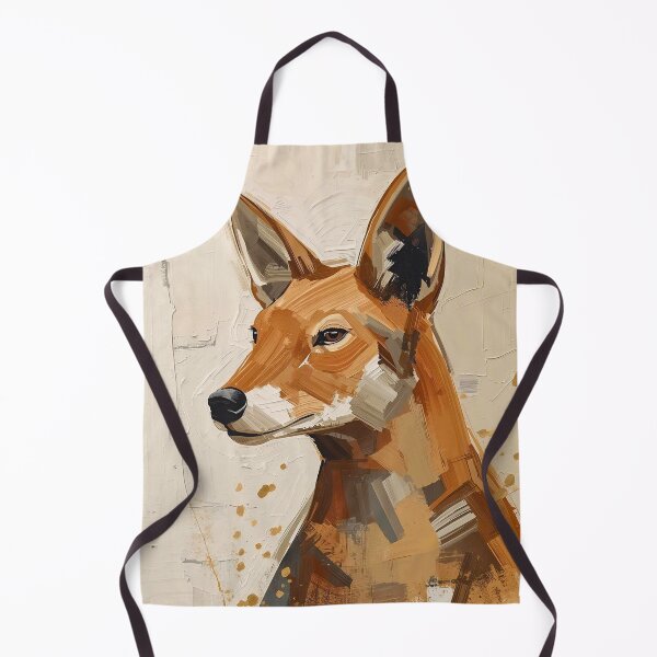 Item preview, Golden Jackal: Modern Minimalist Impasto Wildlife Portrait designed and sold by Cozyartsss.
