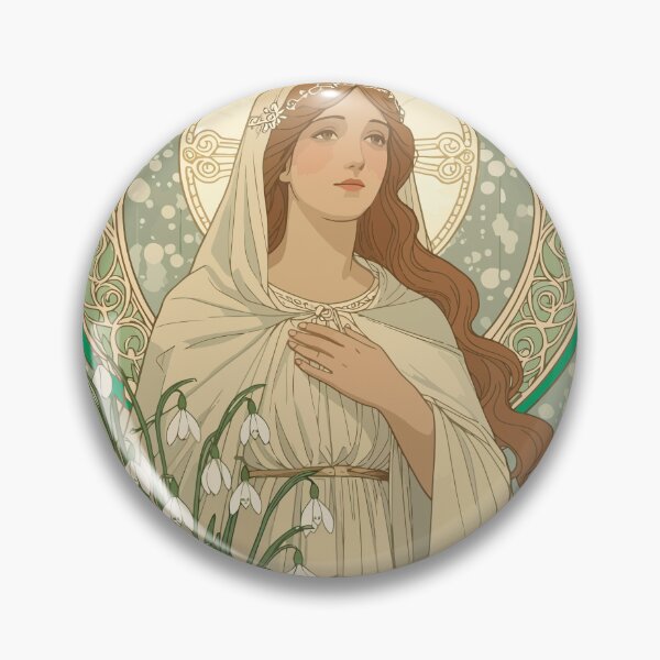 Item preview, St Brigid And Snowdrops A Contemplative Quiet designed and sold by taiche.