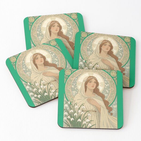Item preview, St Brigid And Snowdrops A Contemplative Quiet designed and sold by taiche.