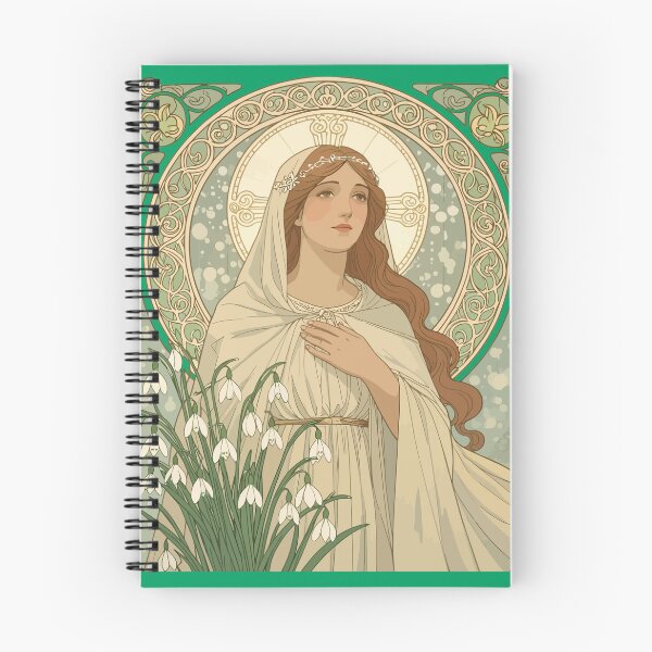 Item preview, St Brigid And Snowdrops A Contemplative Quiet designed and sold by taiche.