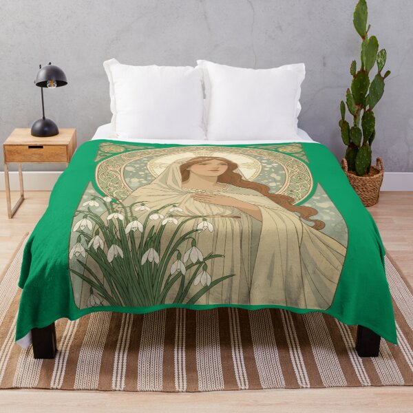 Item preview, St Brigid And Snowdrops A Contemplative Quiet designed and sold by taiche.
