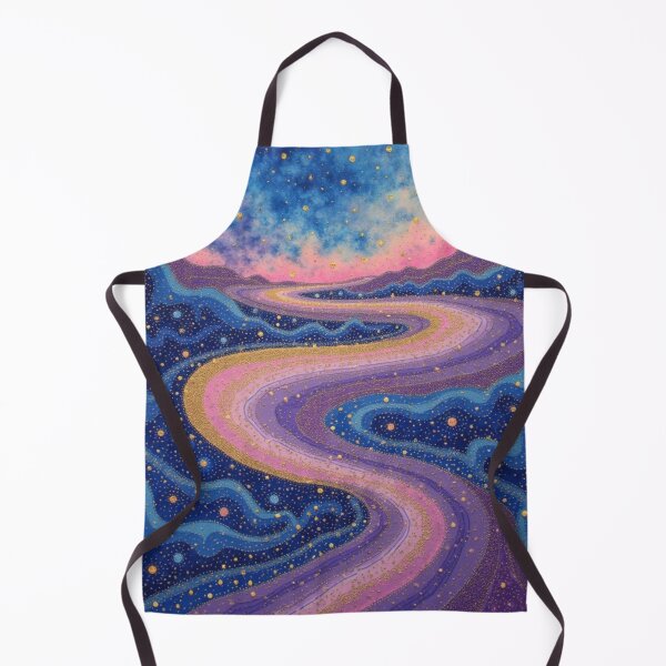 Item preview, Aboriginal Inspired Dot Art - Night Dream Mirage Path designed and sold by GrinGalore.