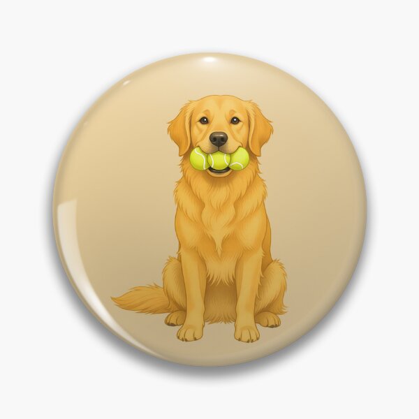 Item preview, Golden Retriever Ready For A Game Of Fetch The Ball designed and sold by snoutabout.