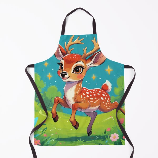 Item preview, Cute Baby Deer Cartoon Illustration | Kawaii Forest Animal Art designed and sold by MiniPrintMagic.