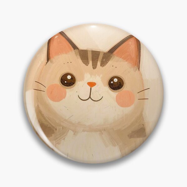 Item preview, Sweet Stripes: Modern Whimsical Minimalist Kitten Portrait designed and sold by Cozyartsss.