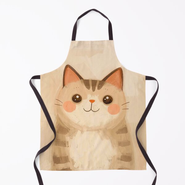 Item preview, Sweet Stripes: Modern Whimsical Minimalist Kitten Portrait designed and sold by Cozyartsss.