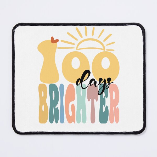 Item preview, 100 Days Brighter — 100th Day of School Celebration Graphic Design designed and sold by OB-Store.