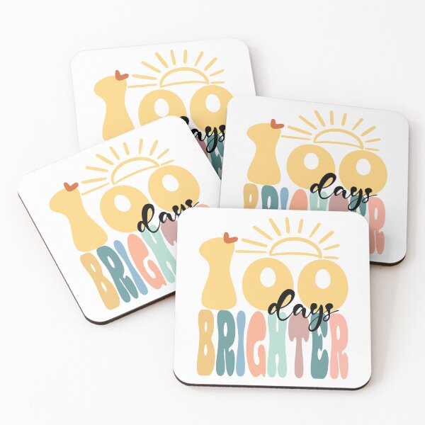 Item preview, 100 Days Brighter — 100th Day of School Celebration Graphic Design designed and sold by OB-Store.