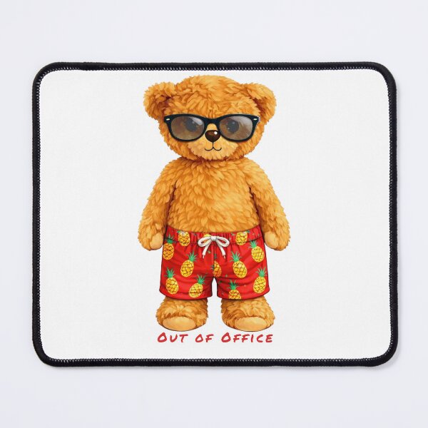 Item preview, Cool Summer Teddy Bear with Sunglasses and Pineapple Shorts designed and sold by CuteBear87.