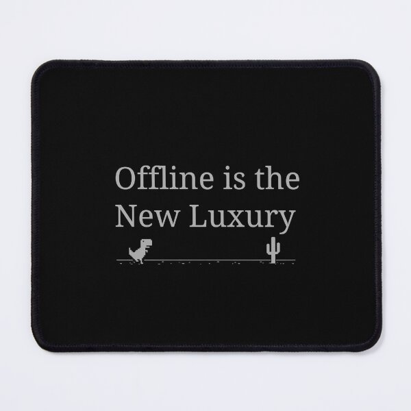 Item preview, Offline is the New Luxury - Retro Dino Aesthetic Quote designed and sold by izabile.