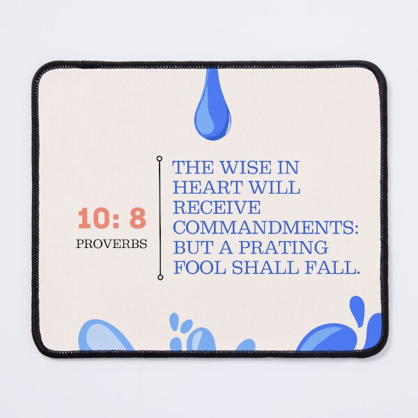Item preview, Proverbs 10:8 designed and sold by Undonemadenew.