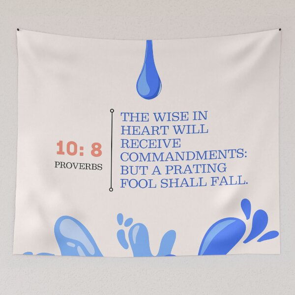 Item preview, Proverbs 10:8 designed and sold by Undonemadenew.