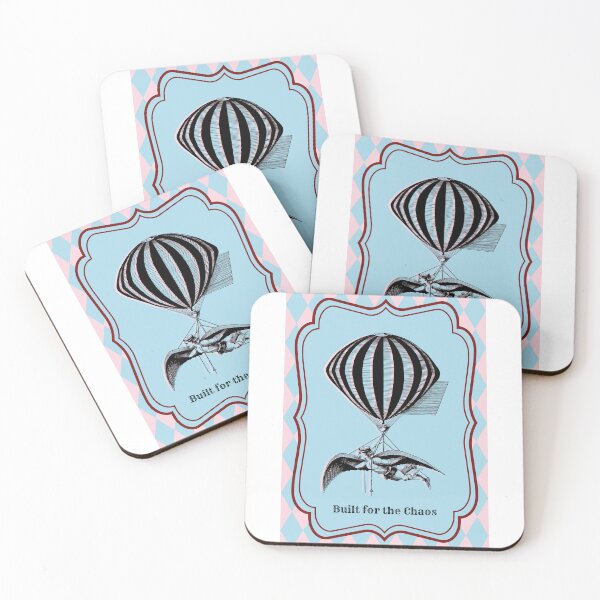 Item preview, Built for Chaos Vintage Circus Hot Air Balloon Art designed and sold by CindyRandomVibes.