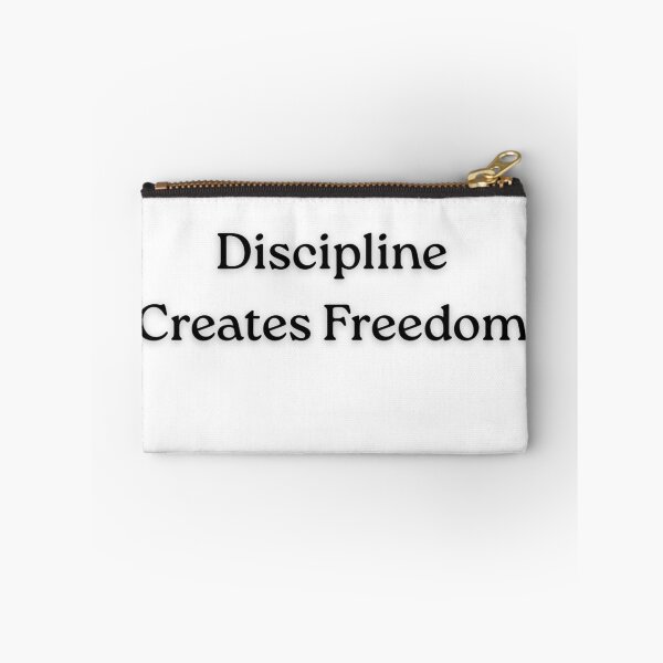 Item preview, Discipline Creates Freedom – Minimal Motivational Typography Quote designed and sold by PaperSkyDigital.