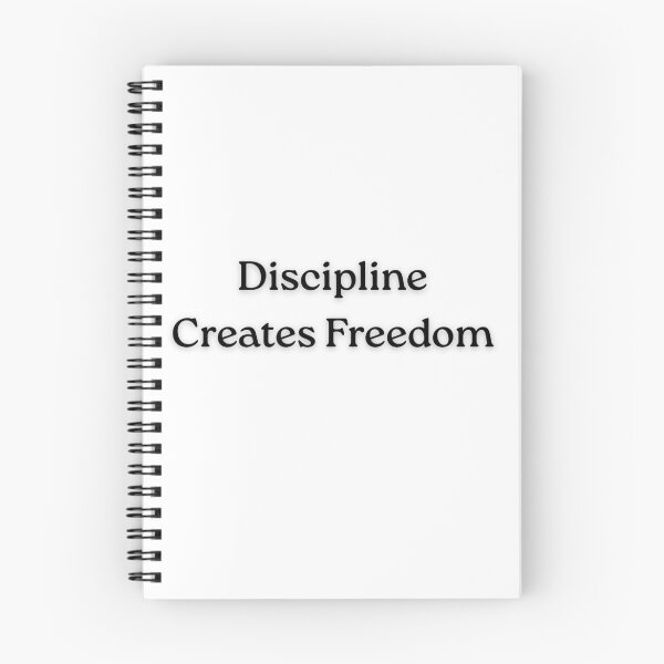 Item preview, Discipline Creates Freedom – Minimal Motivational Typography Quote designed and sold by PaperSkyDigital.