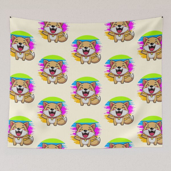 Item preview, Kawaii Puppy with Open Arms – Cute Design with Pastel Colored Background designed and sold by AstronautMerch.