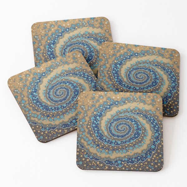 Item preview, Aboriginal Inspired Dot Art - Wavy Whirlwind of Pathways designed and sold by GrinGalore.