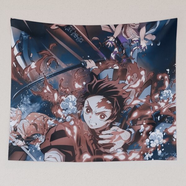 Item preview, Tanjiro Kamado Demon Slayer Anime Art designed and sold by PosterFuel.