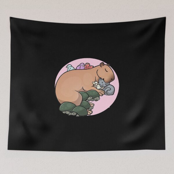 Item preview, Capybara Snuggles Art for Men Women Kids , Capybara Gift Lover  designed and sold by DZIRI NAJAT.
