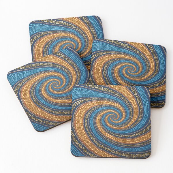 Item preview, Aboriginal Inspired Dot Art - A Whirlwind of Streams and Paths designed and sold by GrinGalore.